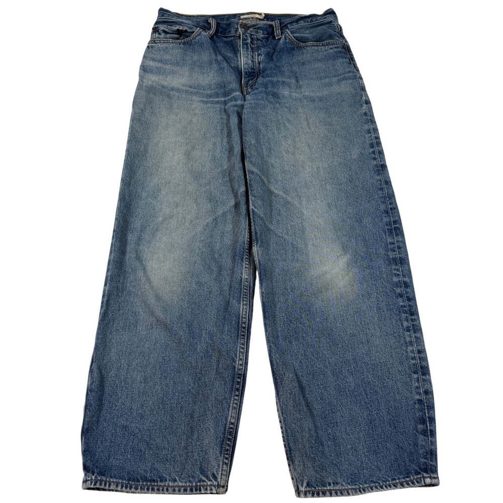 Y2K Levi's Baggy Dad Jeans Women's 29 Medium Wash Wide Leg Denim Grunge Boho